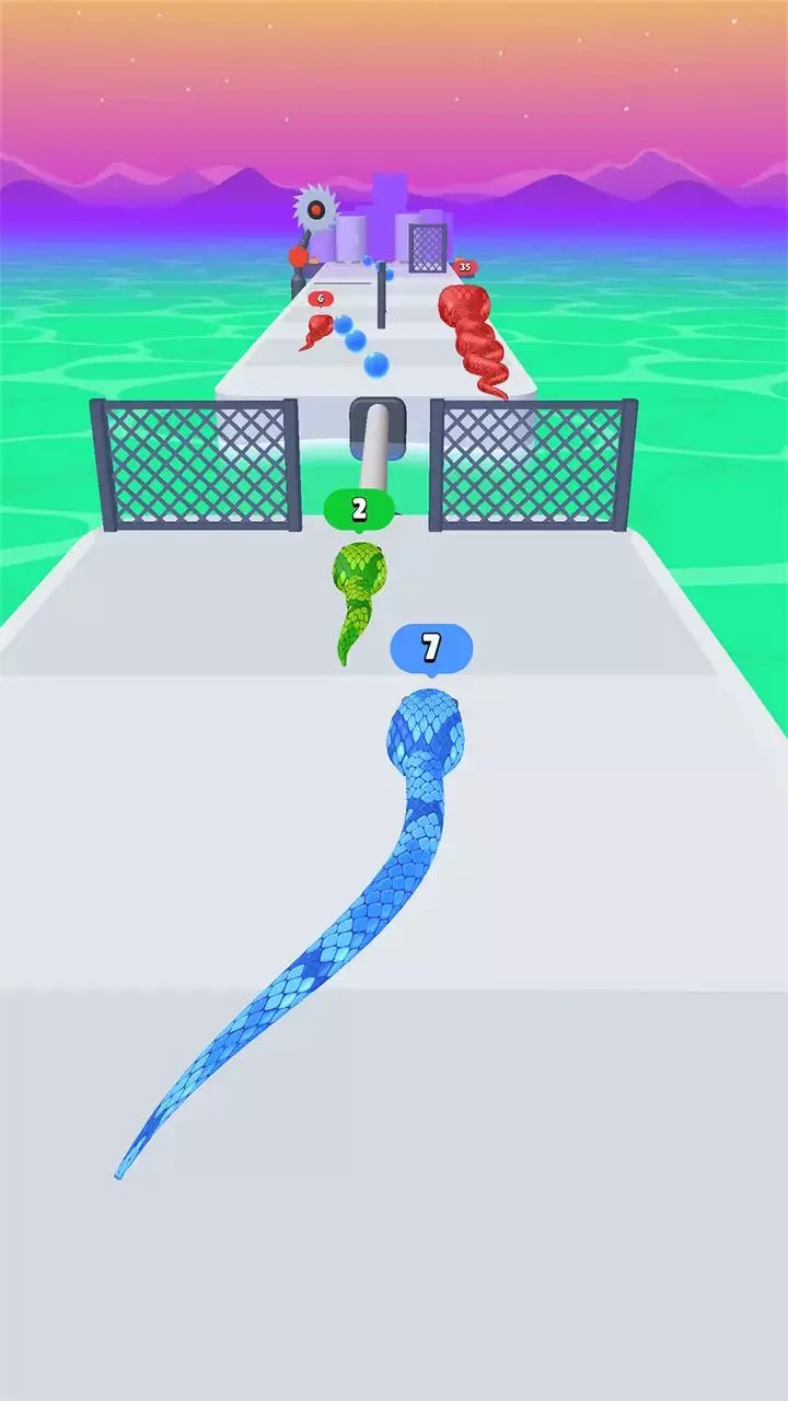 七彩蛇3D竞速1