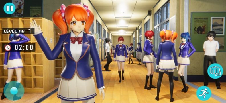 动漫女孩学校生活模拟手机版1