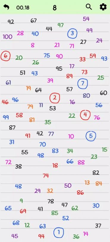 找出数字1到1002