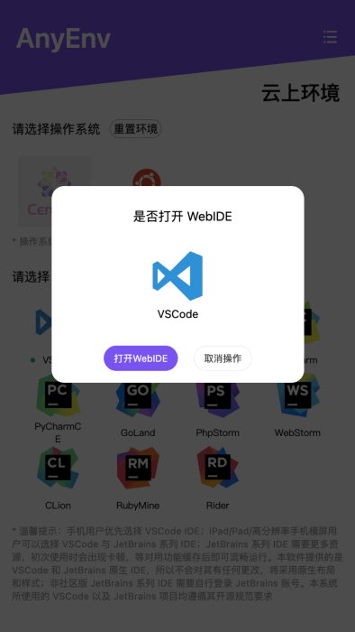 anyenv云在线编程5