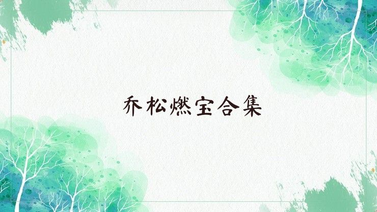 乔松燃宝合集