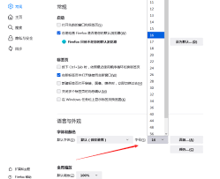 火狐浏览器字体设置方法
