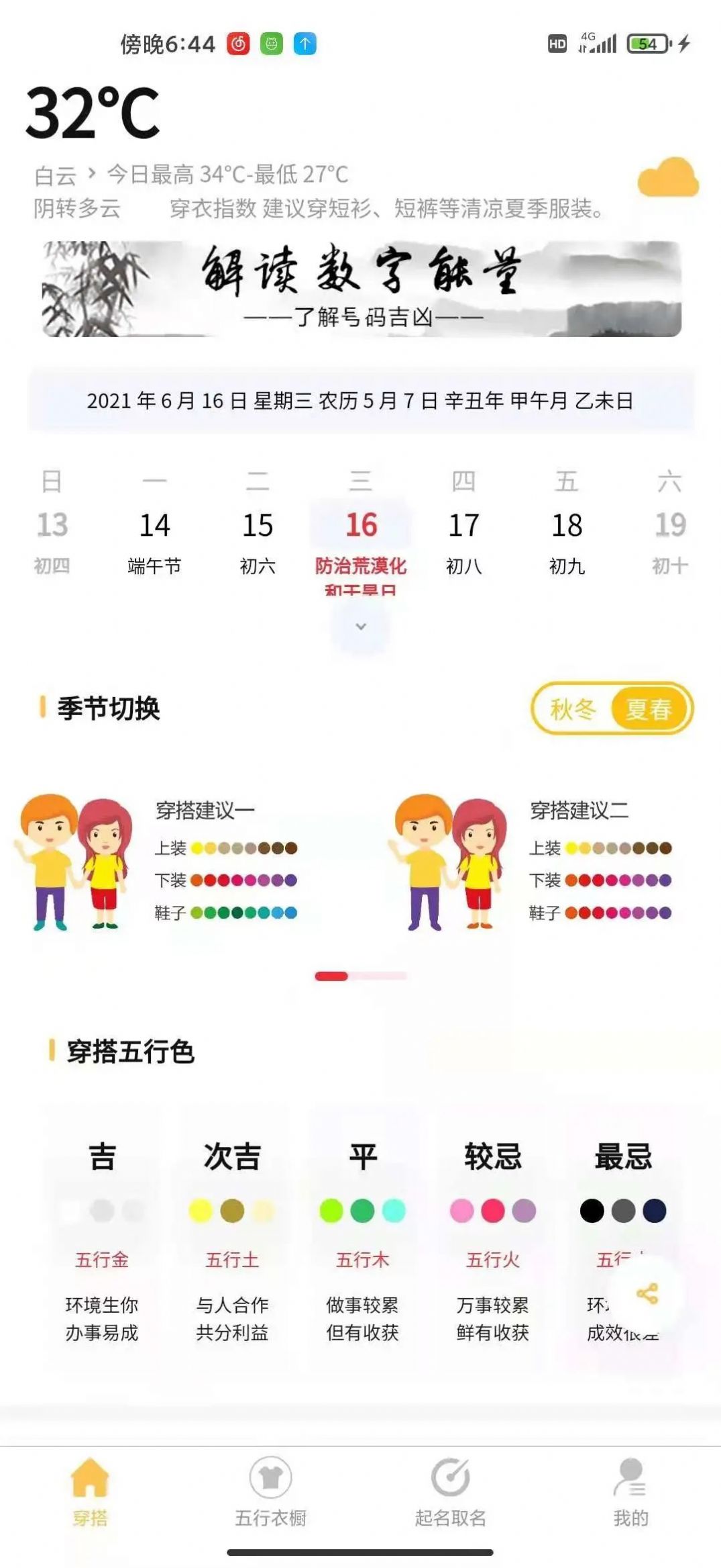 五行穿搭2