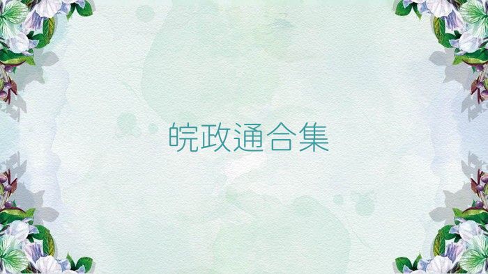 皖政通合集