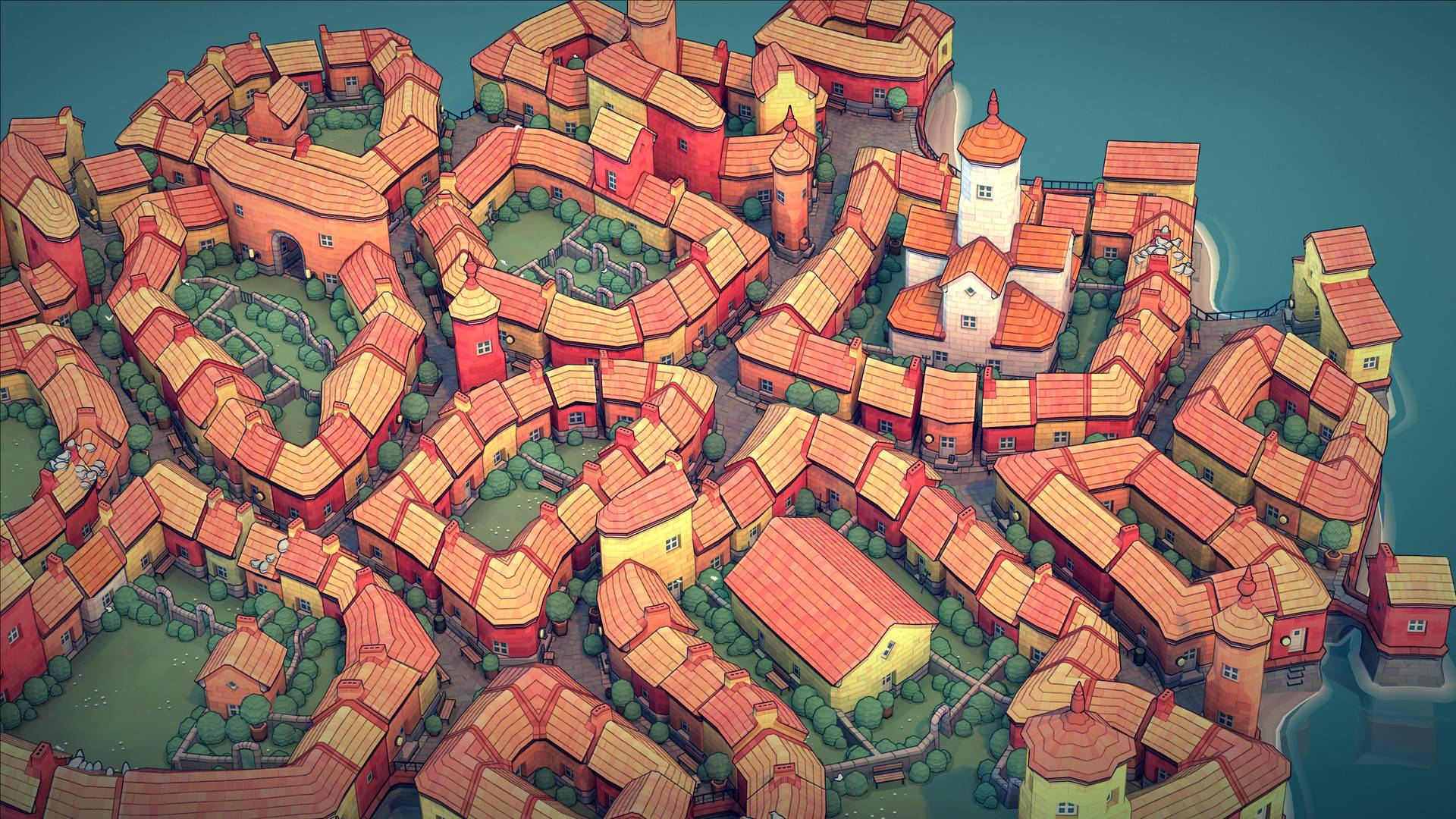 城镇叠叠乐Townscaper4