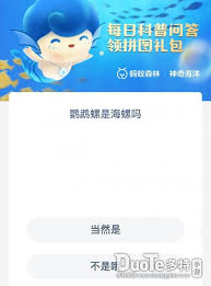 支付宝神奇海洋鹦鹉螺是海螺吗