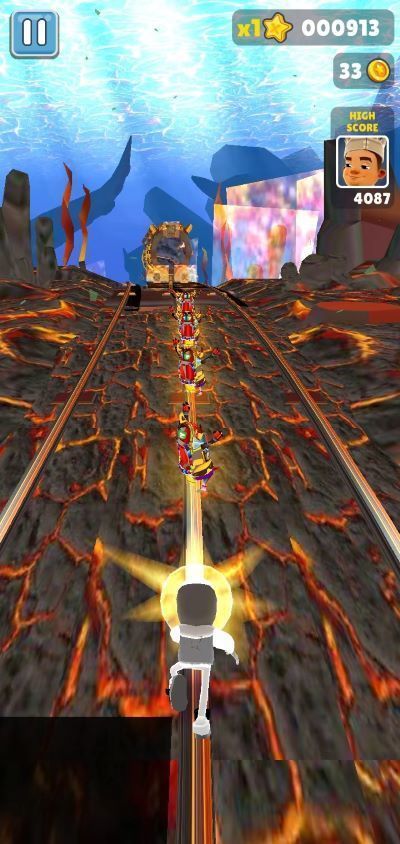 地铁跑酷海底熔岩魔改版3