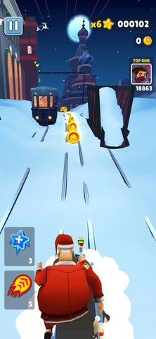 地铁跑酷雪地地图（Subway Surf）3
