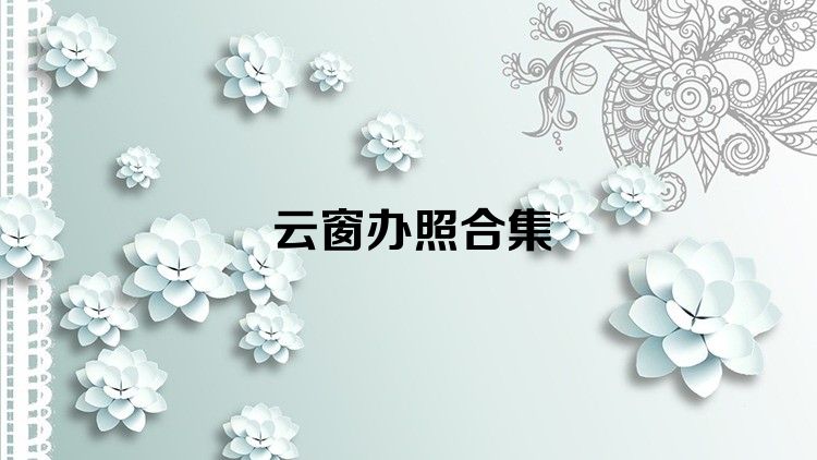 云窗办照合集