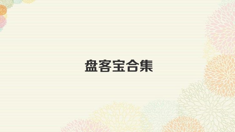 盘客宝合集