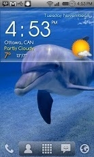 Digital clock weather8