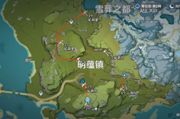 原神夜泊石在哪采集具体位置