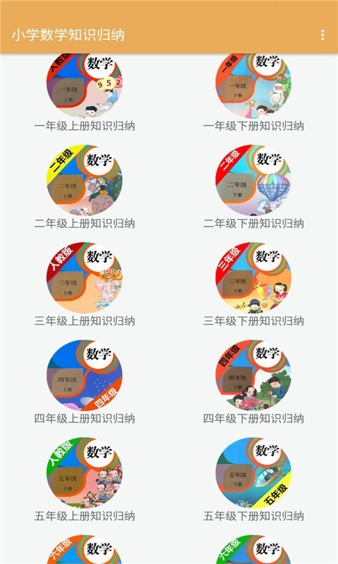 小学数学知识归纳1