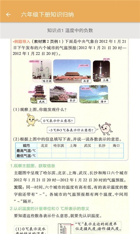 小学数学知识归纳4