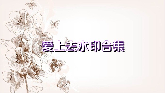 爱上去水印合集
